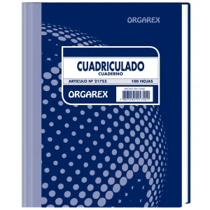 libro de actas cuadriculado 100 hjs orgarex